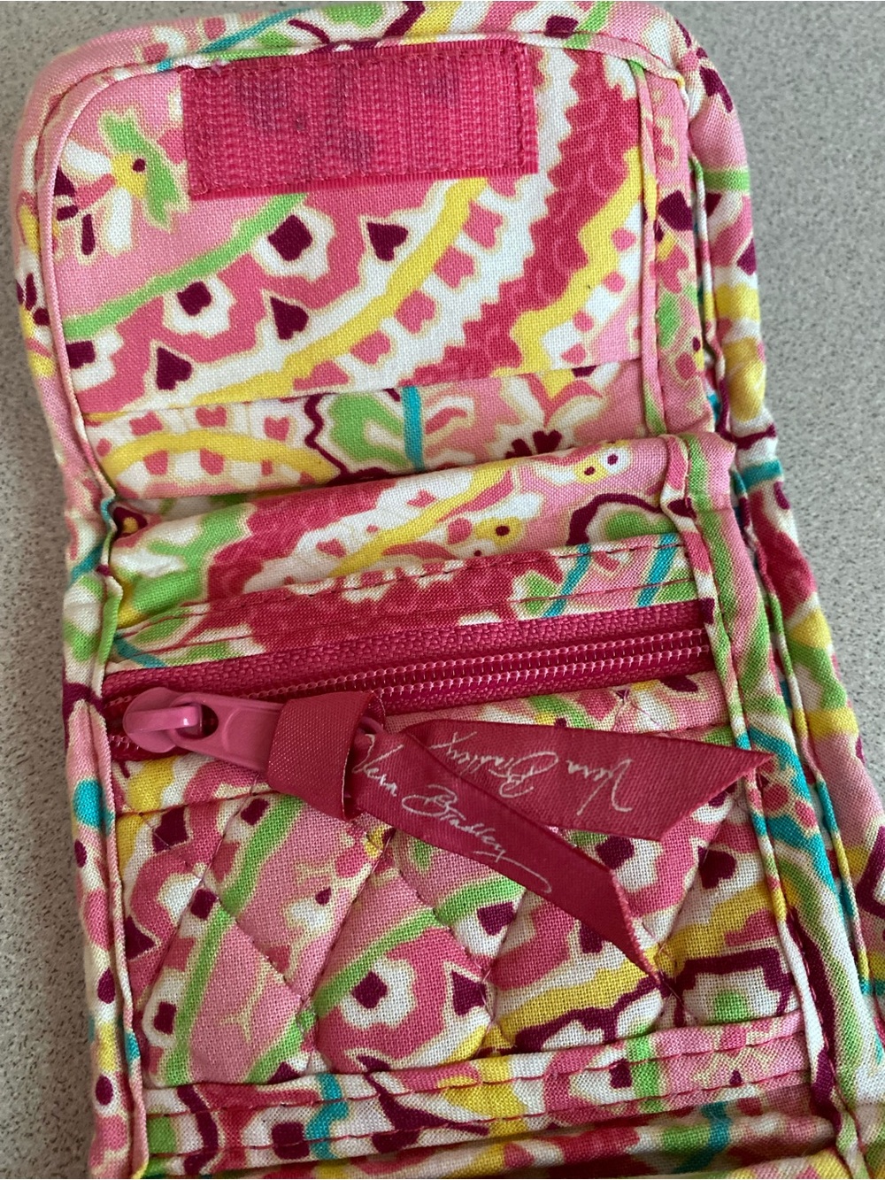 Vera Bradley Retired Capri Melon Trifold Pocket Wallet - Picture 5 of 5